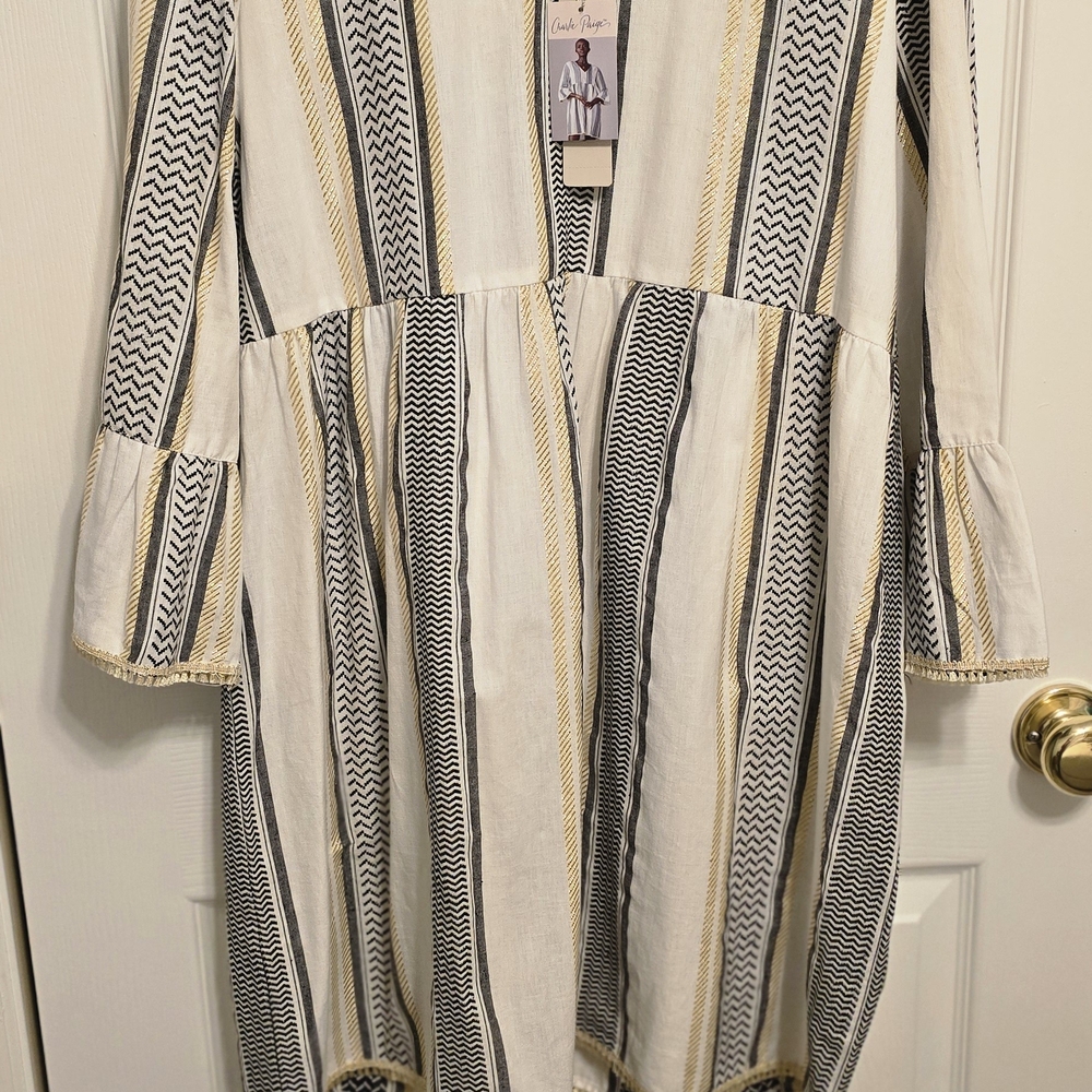 Charlie Paige Striped Long Sleeve Dress
